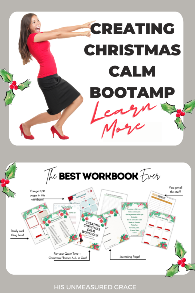 Get Unstuck from the Christmas Overwhelm, Live fully Calm, as You Prepare Your Heart, and Plan for a Seamless Experience between Thanksgiving and December 25th!