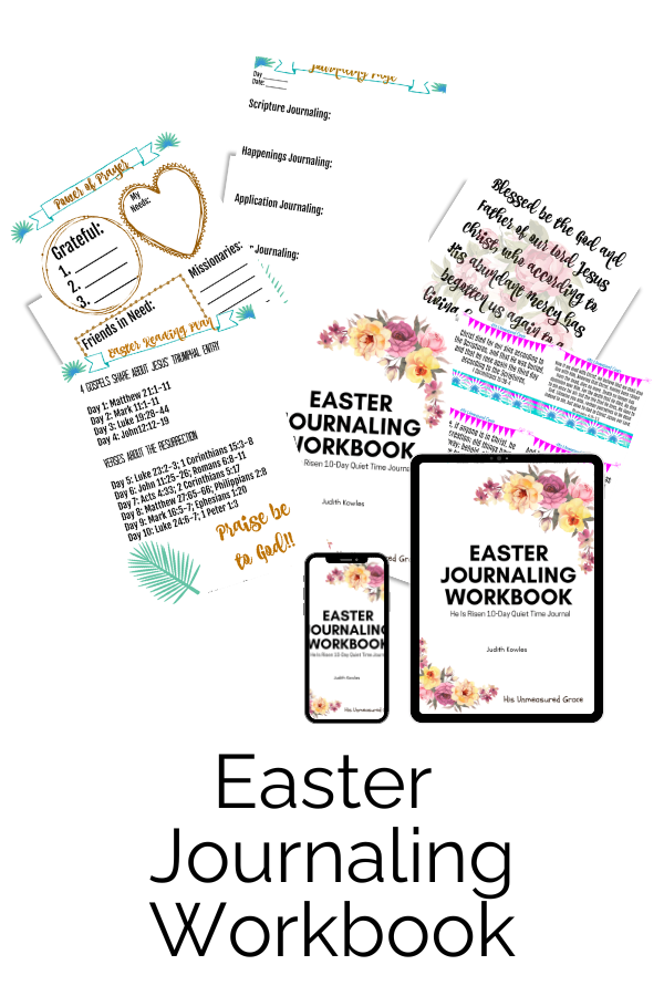 Hope because He has Risen! Prepare Your Heart for Easter with the 30-page Easter Journaling Workbook!