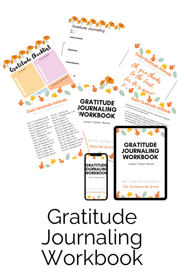 Are you struggling with a melancholy, negative mindset, discontentment, grief, health, or kid issues, or are you in a difficult marriage? The Gratitude Journaling Workbook will teach you to be grateful and have a transformed mindset.  