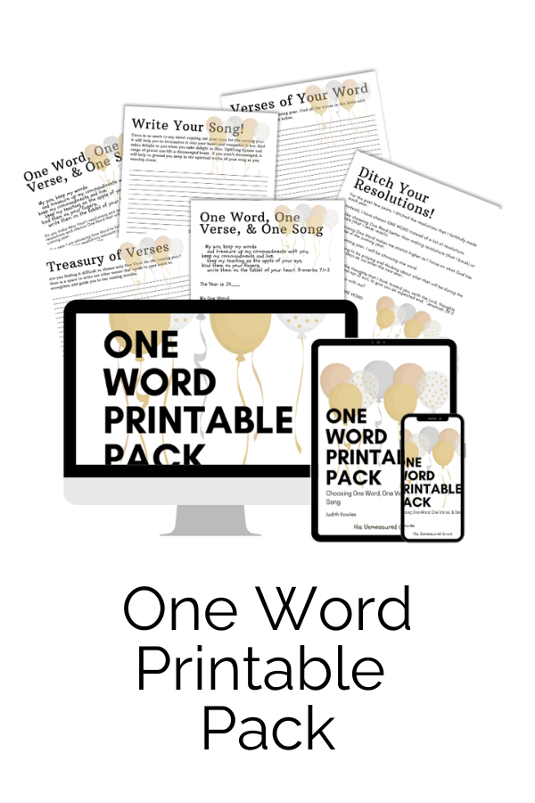 Do you desire direction for the year ahead? Choosing One Word, One Verse, and One Song will transform your year when you place your focus on God!