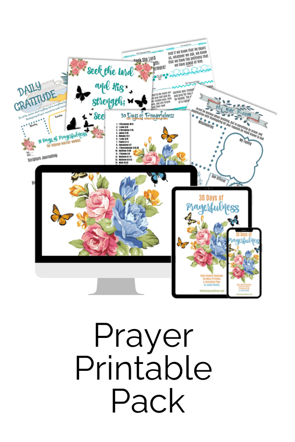 The Prayer Printable Pack is a set of ten beautiful digital printables for your Quiet Time. 