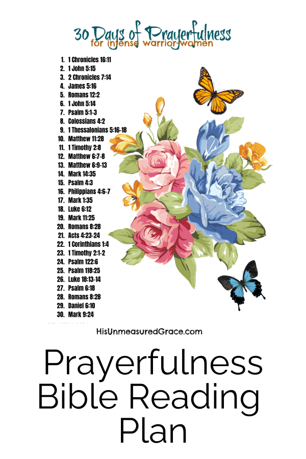 Draw closer to Jesus with this Prayerfulness Bible Reading Plan when you download this printable.