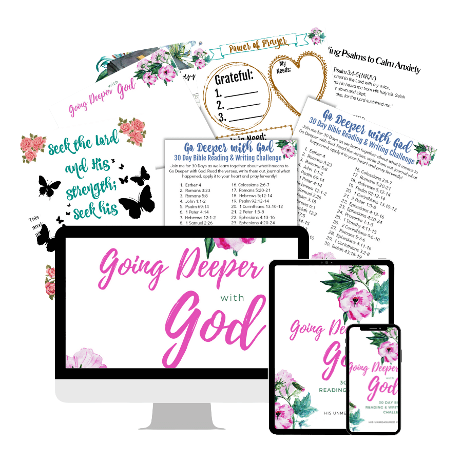 Going Deeper with God Printable Pack