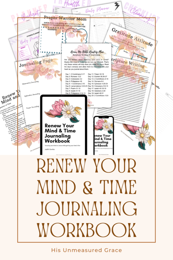 Renew Your Mind & Time Journaling Workbook